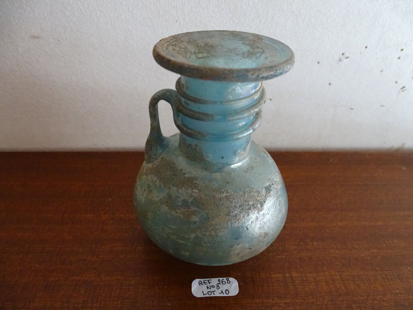 Miniature vase Scavo Seguso Vetri d'Arte iridescent glass Murano 1950