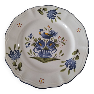 assiette Lunéville modèle Chanteclerc