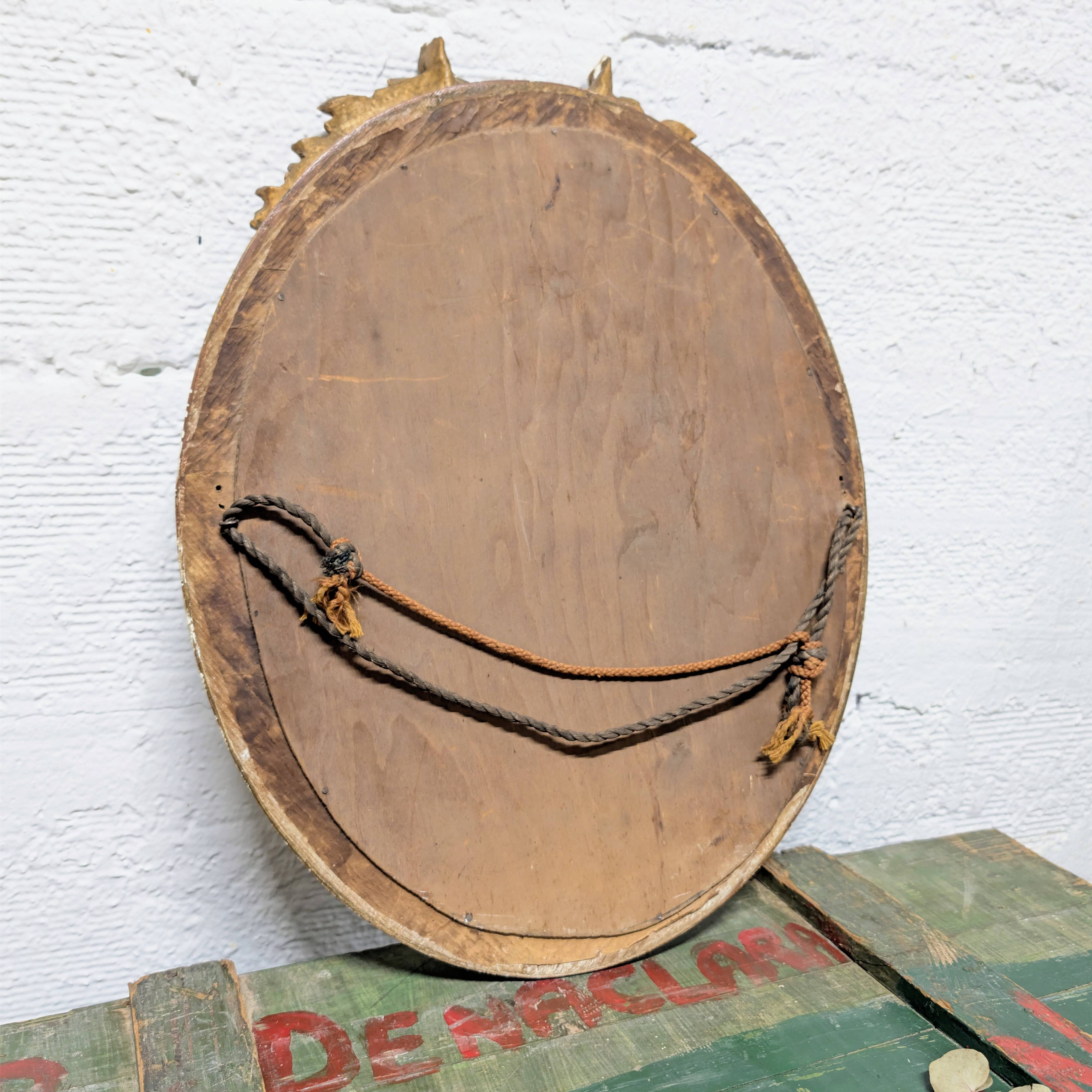 Louis XVI style oval mirror 40x54cm