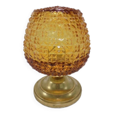 Amber glass lamp