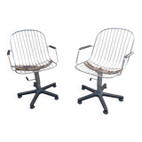 Paire de fauteuils,  80's