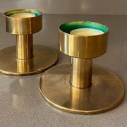 Pair of candle holders by Hans-Agne Jakobsson