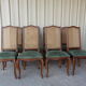 Set of 8 chairs back canned, seat very comfortable
