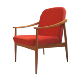 The 1960s Scandinavian Chair Red