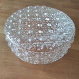 Glass ceiling light globe with relief decoration