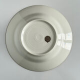 Set of monogrammed plates with gilt edges | E. Bourgeois | Late 19th century