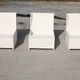set de 3 fauteuils brutalistes, boit peint, années 60