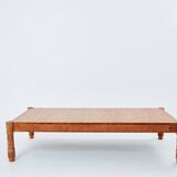 Large modernist curly ash coffee table by Pier Luigi Colli 1950
