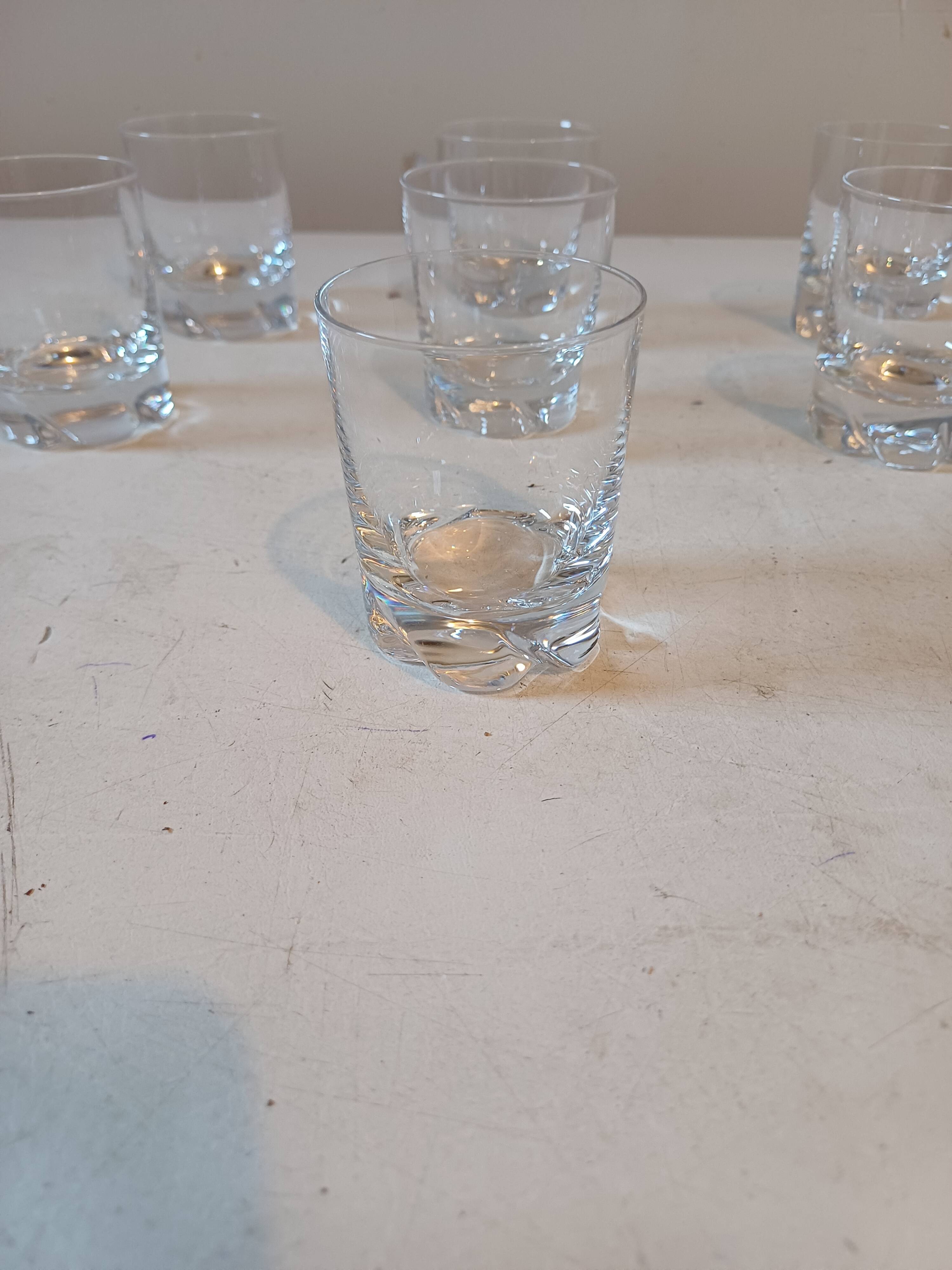 7 Digestif Glasses "Daum"