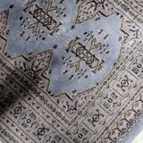 Vintage Uzbek Bukhara handmade rug 95 cm x 147 cm 1950s