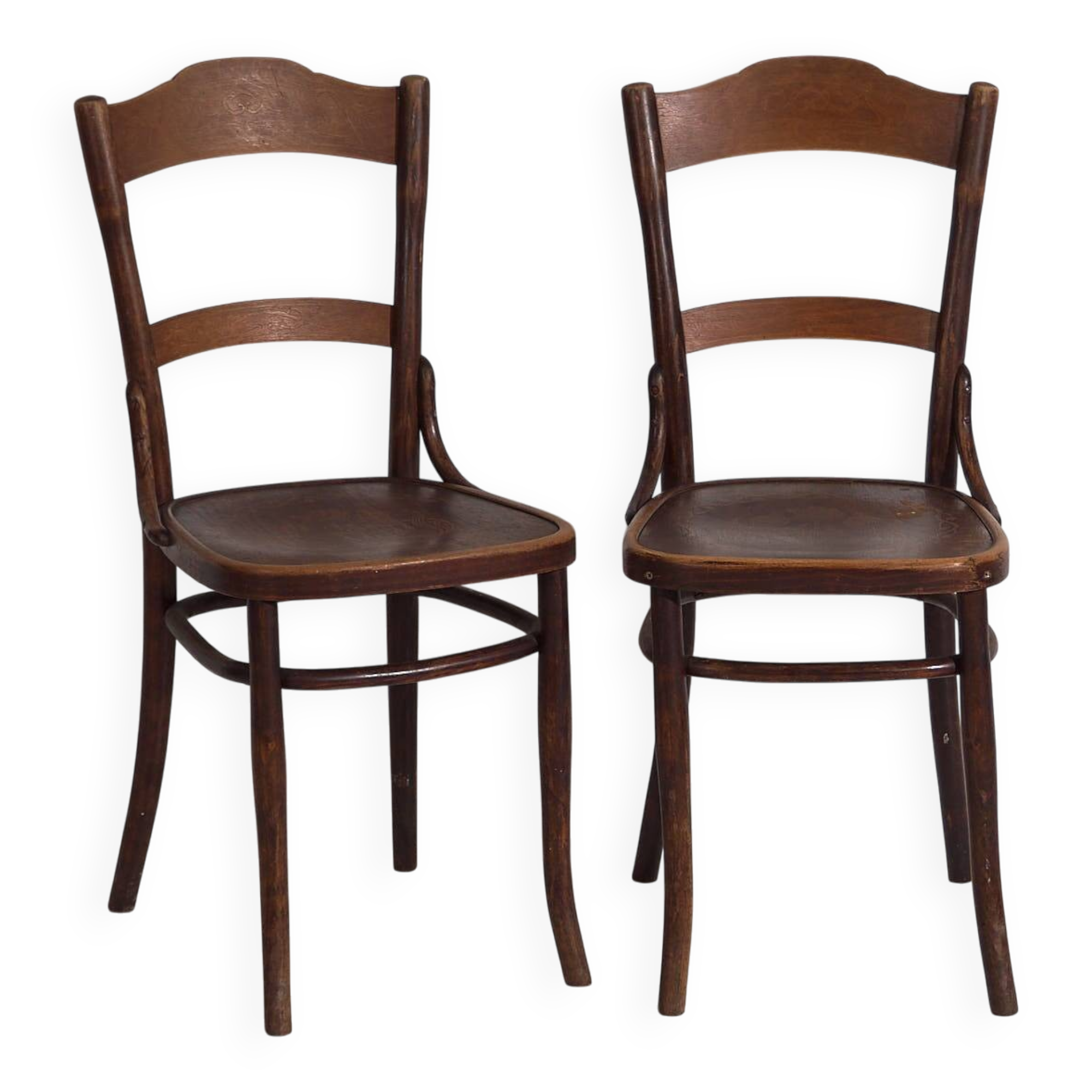 Antique Thonet-Mundus chairs (c.1920). Set of 2 pieces no. 2