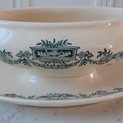 Saucière terre de fer Longchamp fin XIXème