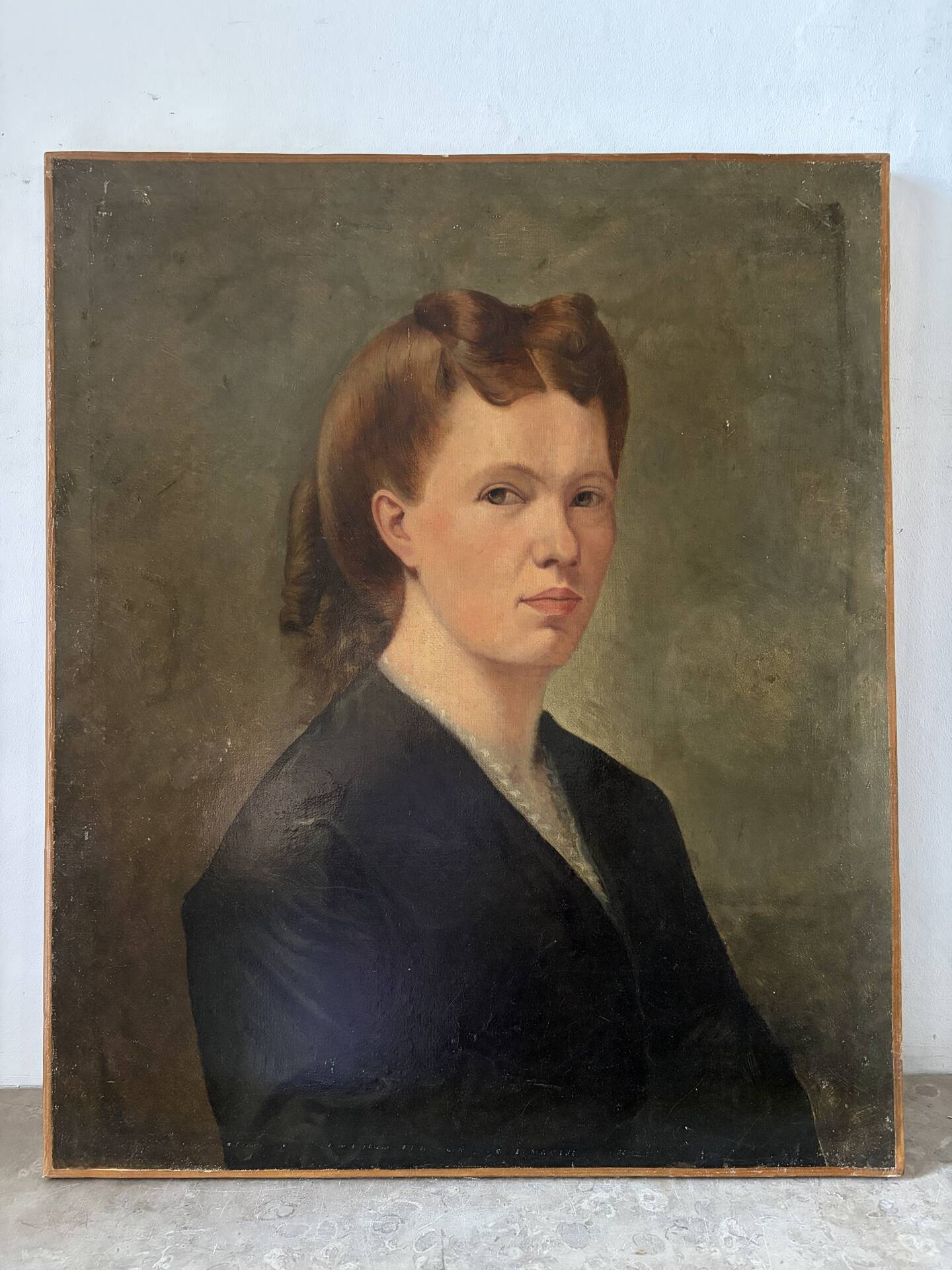 Portrait of a woman, oil on canvas