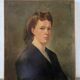 Portrait of a woman, oil on canvas