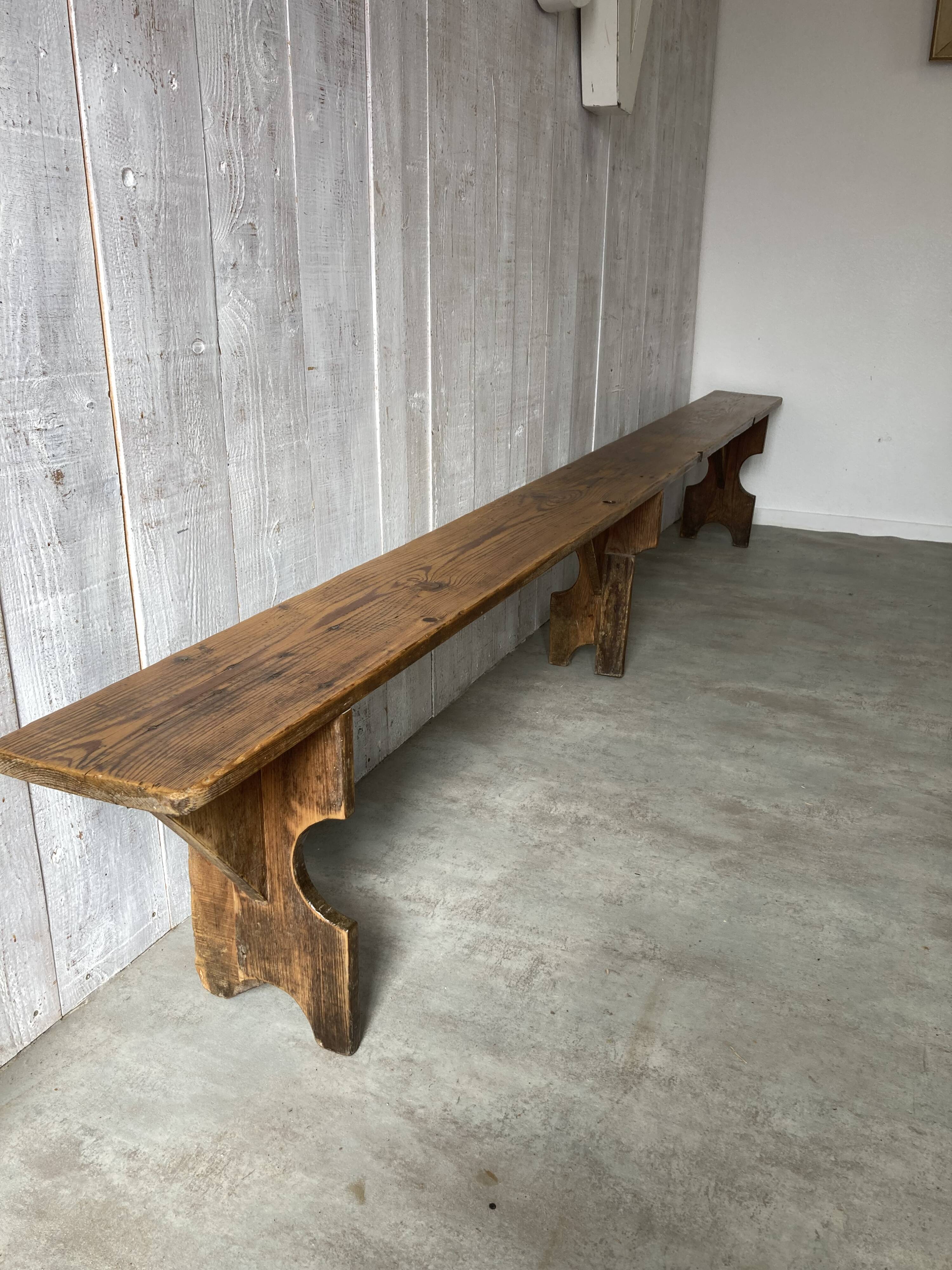 Paire de bancs campagnards 300cm