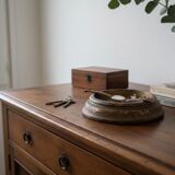 Golden leaf wooden base from the 19th century