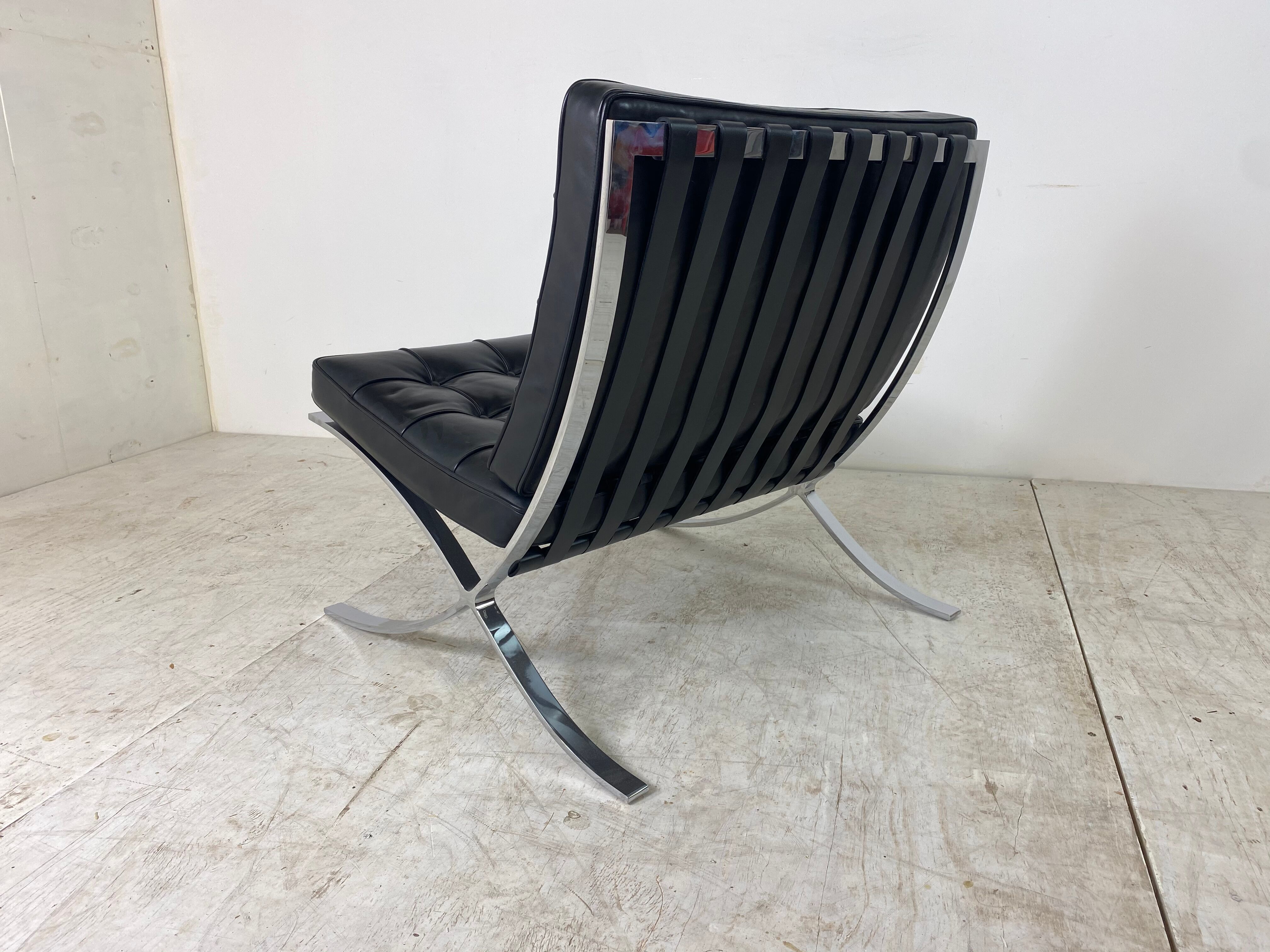 Pair of chairs Barcelona vintage Ludwig Mies Van der Rohe