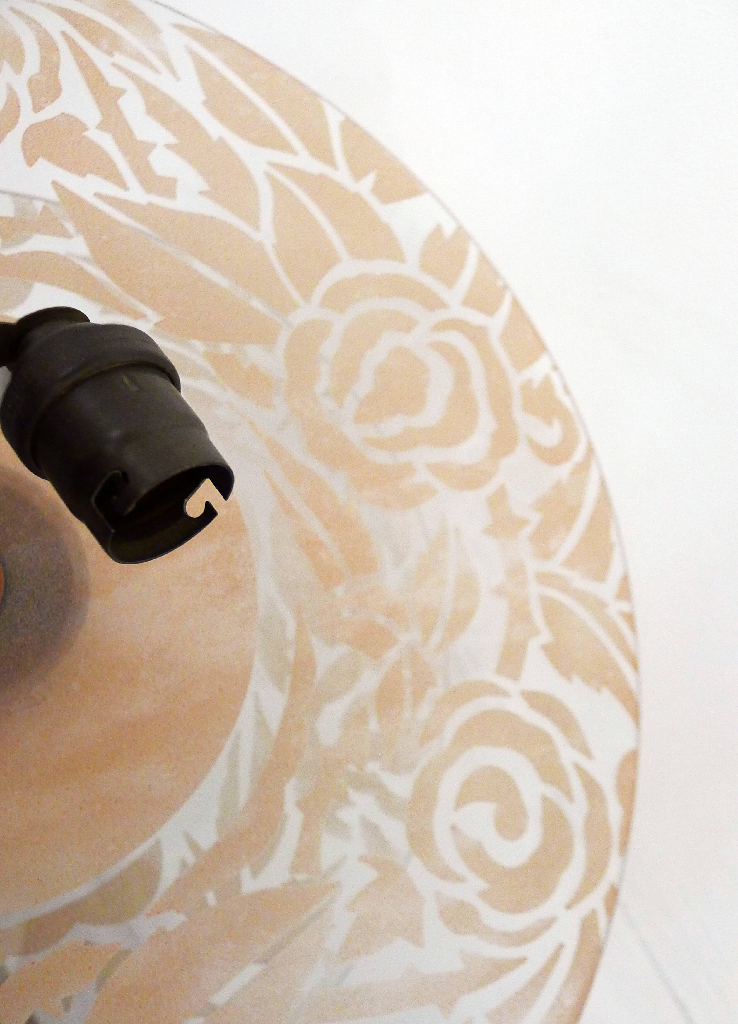 Pink Art Deco chandelier