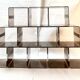 Set of 12 Michel Dumas lockers, smoked plexiglass and chrome insert.