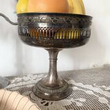 Silver-plated metal footed bowl