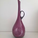 Purple opaline carafe or vase