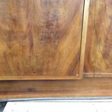 Period ART DECO 1925 Walnut wardrobe and magnifying glass d orme