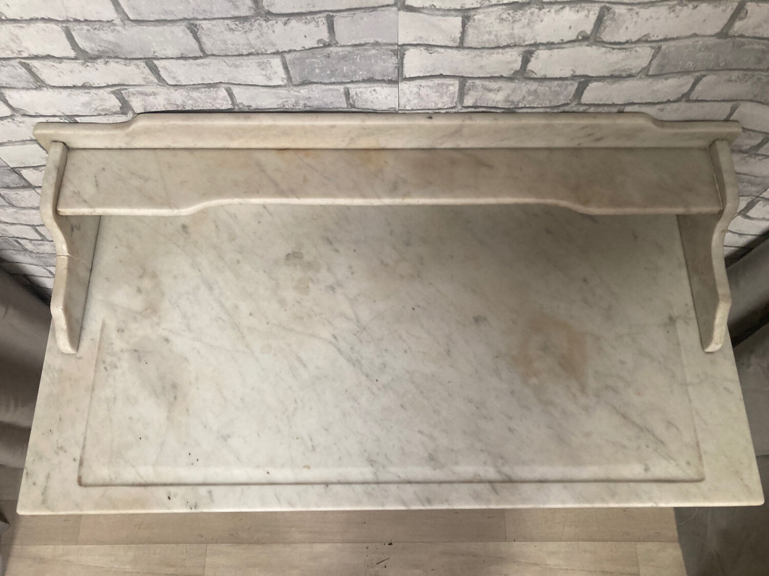 Antique marble toilet table