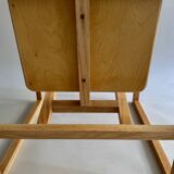 Pair of handmade wooden armchairs