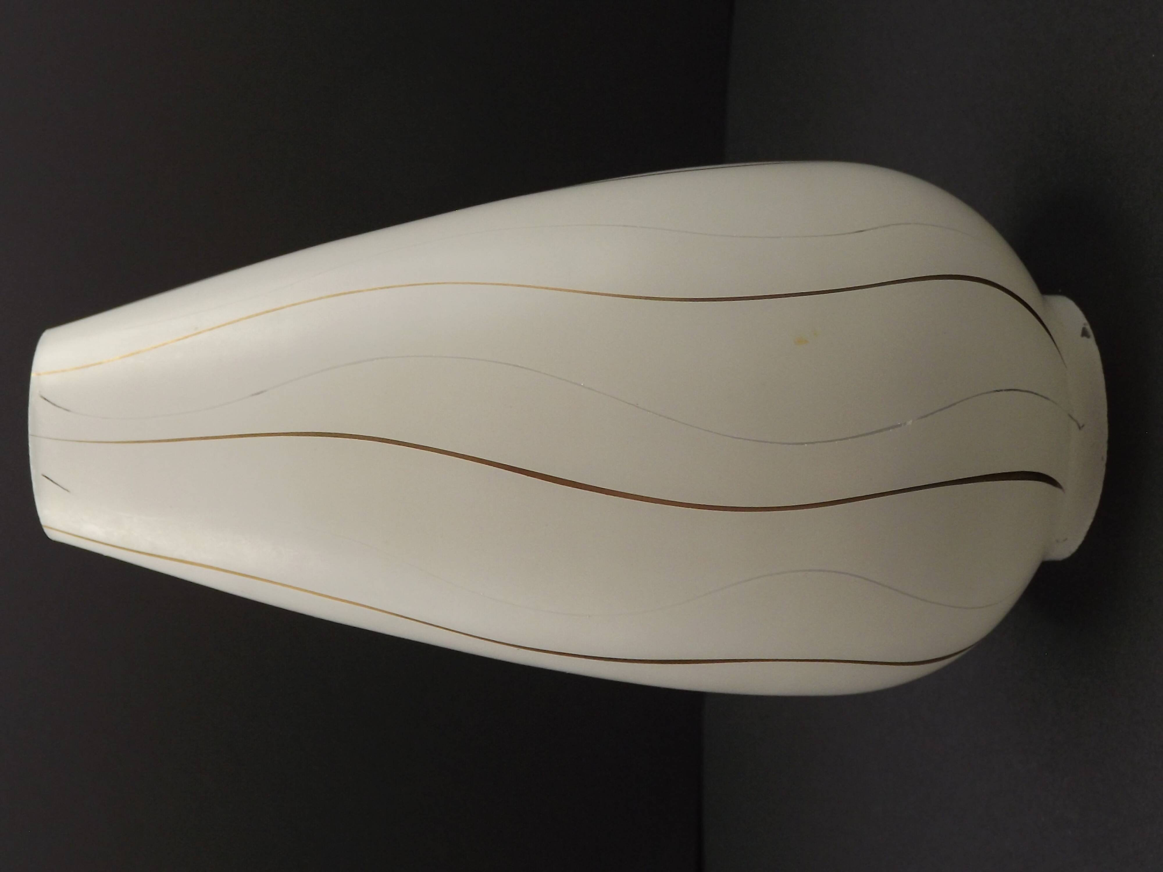 Set of 5 1960s Vintage Retro White Opaque Glass Replacement Shades