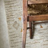 Wicker chair folk art