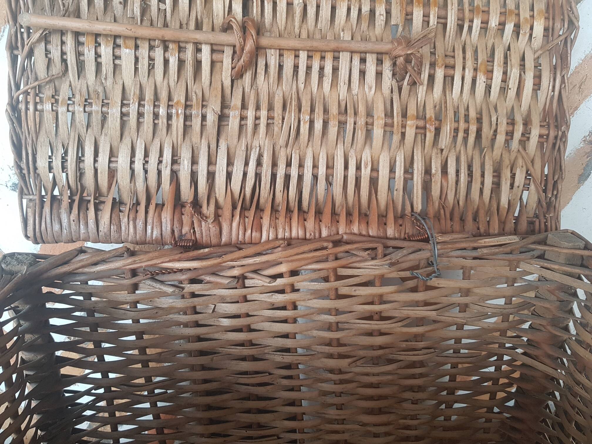 Panier de marché couvercle en osier