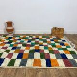 Handcrafted moroccan berber rug 213 x 160 cm
