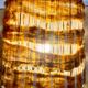 Vintage / bohemian chic wooden lamp