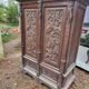 Large buffet / carved oak wardrobe – Neo-Gothic decor –