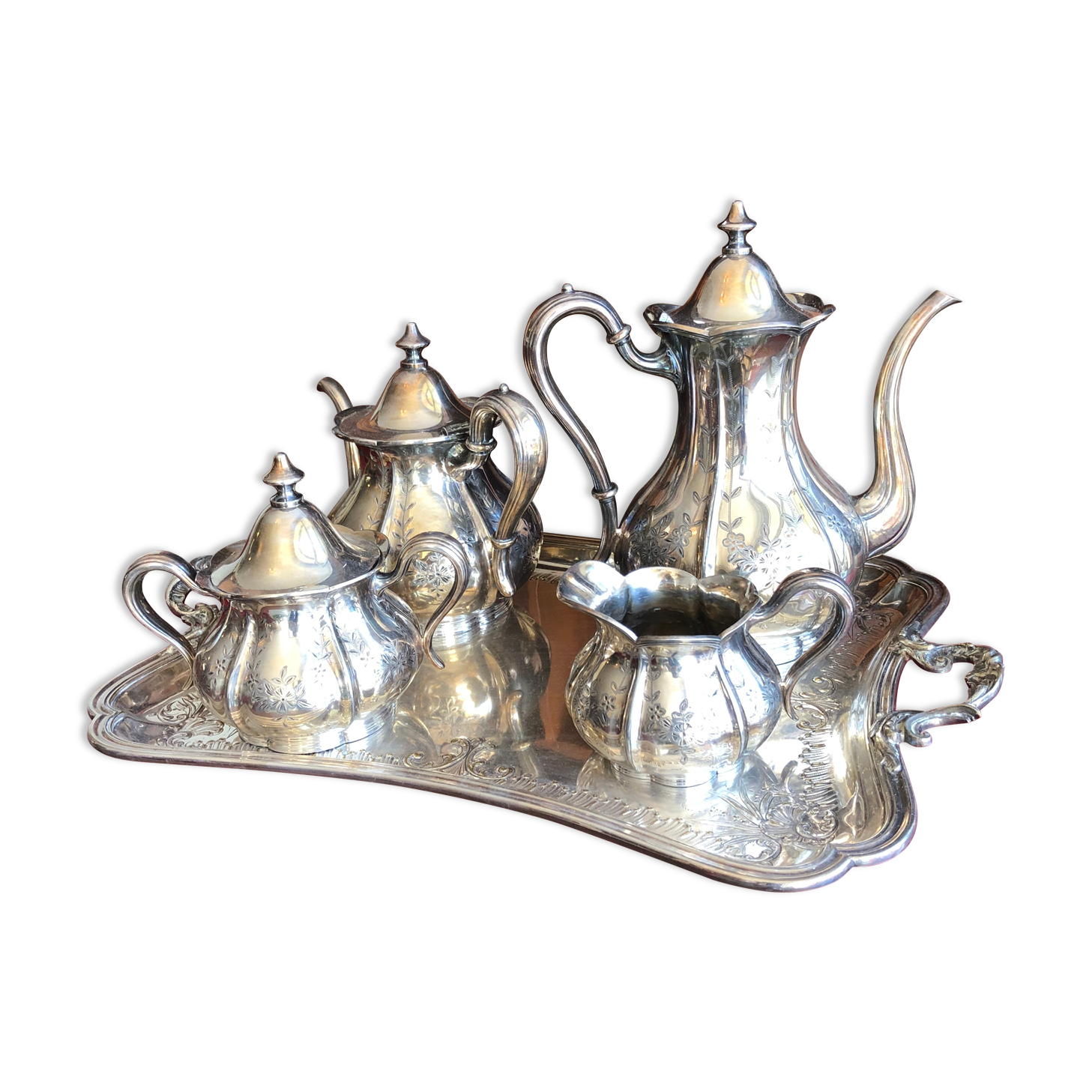 American silver metal tea/coffee service