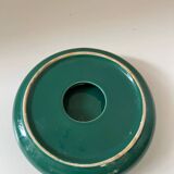 Cendrier vide poche rond vert François Chatain France 1980