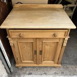 Meuble billot 2 porte en pin