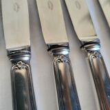 12 Silver-Plated Dessert Knives with Stainless Steel Blades Nogent