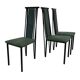 Vintage dining chairs modern design 80's set of four