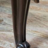 Louis XV style curved desk chair in carved mahogany circa 1850