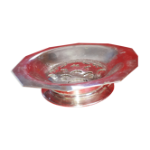 Silver metal butter to shape butter in bloom.