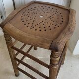 Old wooden bar stool