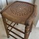 Ancien tabouret de bar en bois