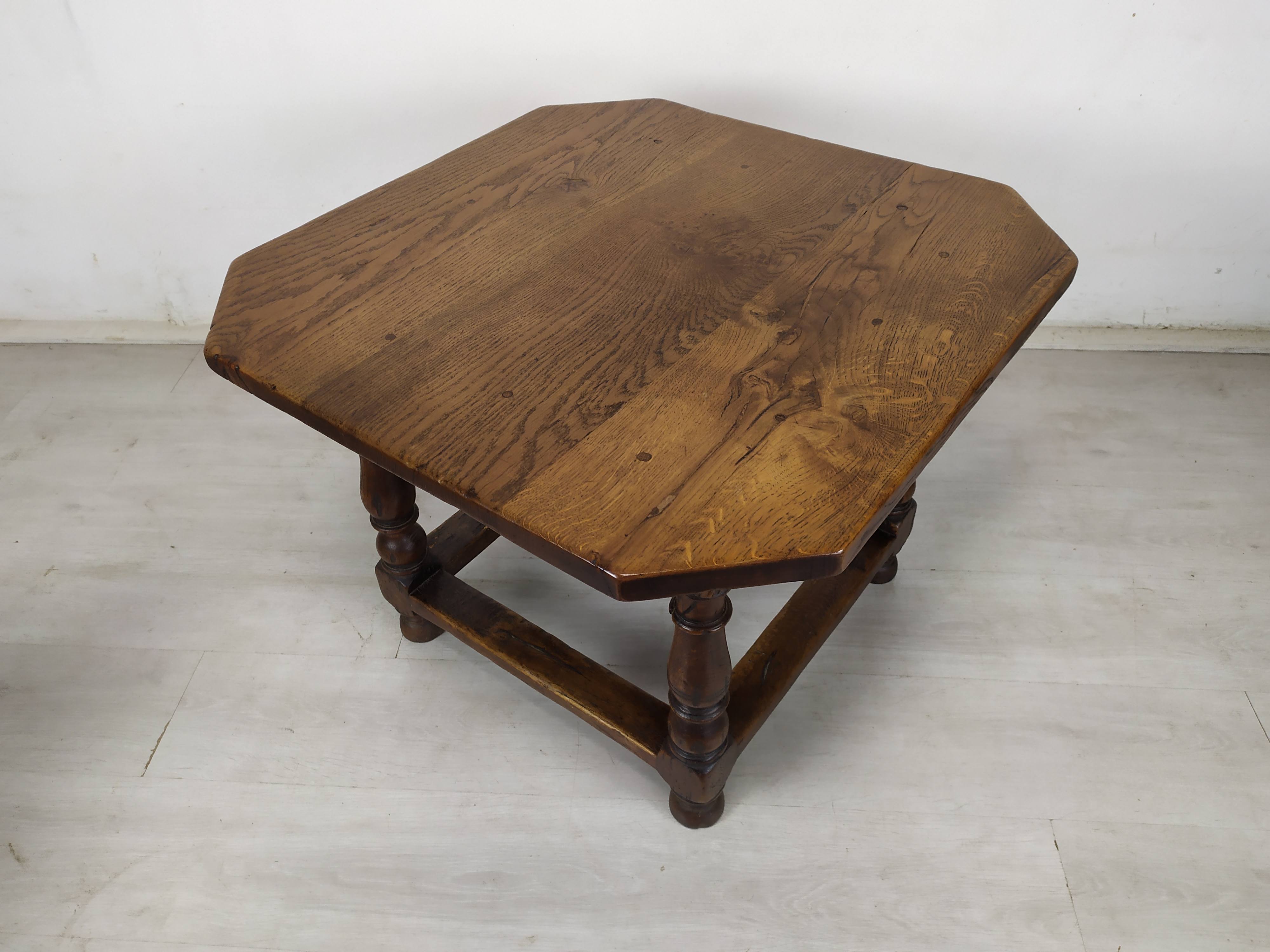 Rustic oak coffee table