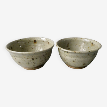 2 Rémi Bohnert stoneware bowls, La Borne