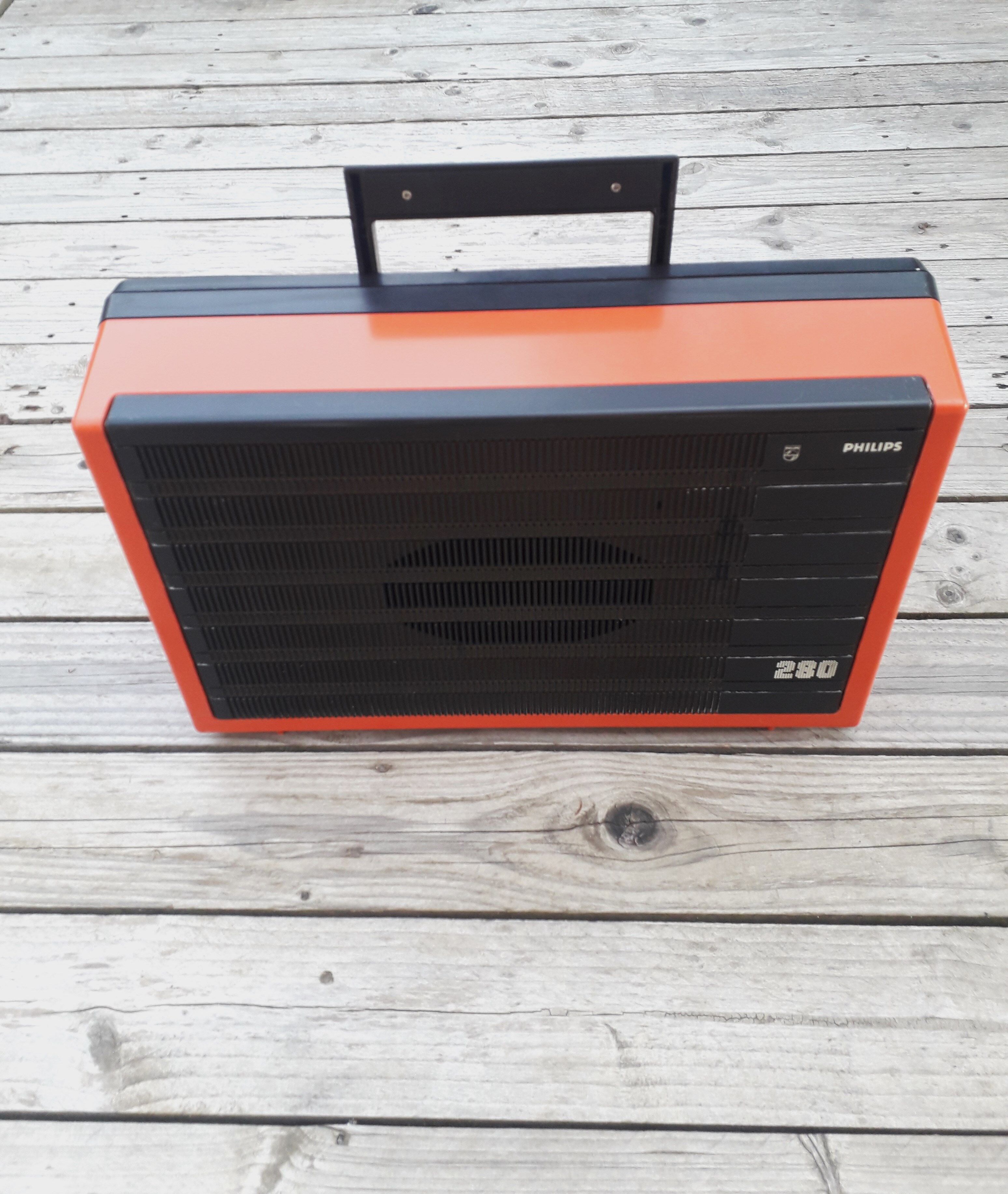 Portable record player vintage Philips 280 1970-80