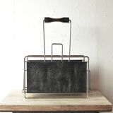 Vintage Scandinavian magazine rack in modernist style - 1960s