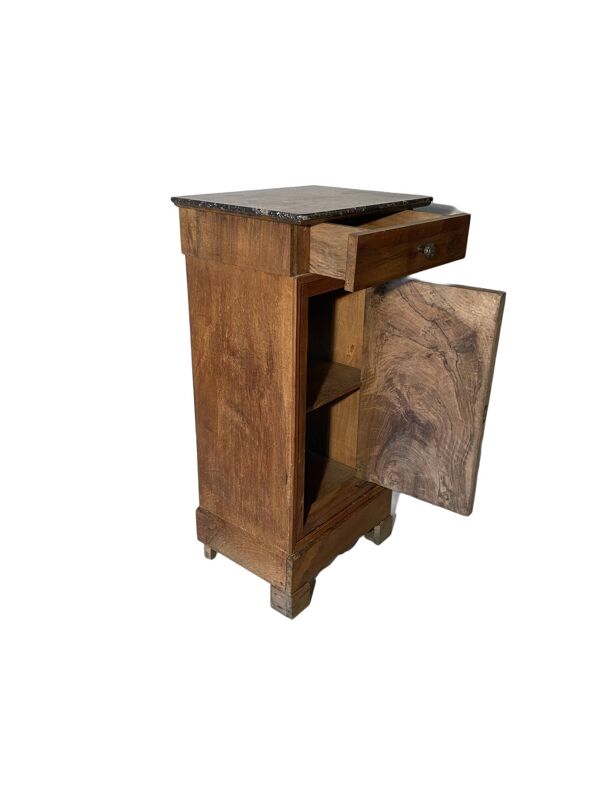 Table de chevet vintage dessus marbre