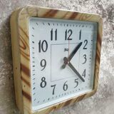 Old factory clock brown wall clock