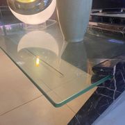 B&B Italia large table in black marble and glass